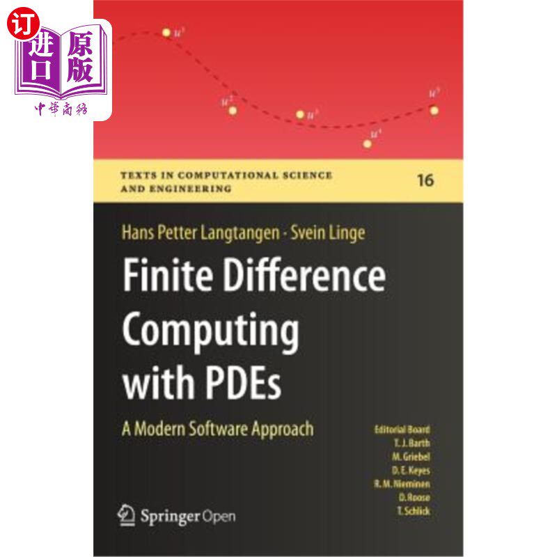 海外直订Finite Difference Computing with Pdes: A Modern Software Approach 用Pdes进行有限差分计算:一种现代软件方法