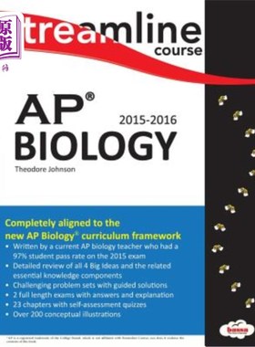 海外直订Streamline AP Biology: B&W print