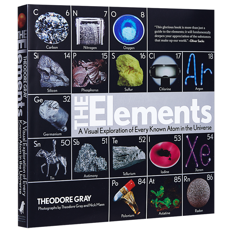 视觉之旅 神奇的化学元素 彩色典藏版 英文原版书籍 西奥多 格雷 The Elements Theodore Gray 化学科普读物精装【中商原版】