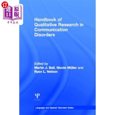 海外直订医药图书Handbook of Qualitative Research in Communicatio... 沟通障碍定性研究手册