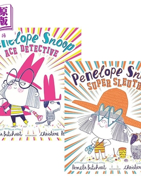 Christine Roussey 女侦探佩内洛普斯努普系列绘本2册 Penelope Snoop Super Sleuth Ace Detective 英文原版图书【中商原版?
