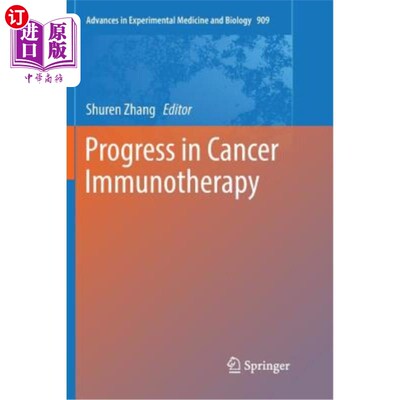 海外直订医药图书Progress in Cancer Immunotherapy 肿瘤免疫治疗研究进展