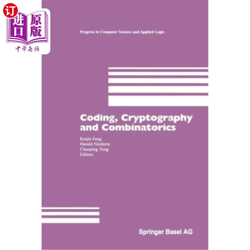 海外直订Coding, Cryptography and Combinatorics 编码、密码学和组合学