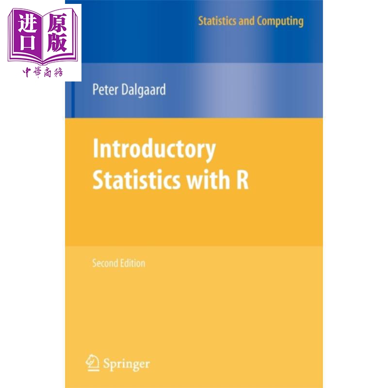现货 R语言统计入门 第2版 Introductory Statistics with R 英文原版 Peter Dalgaard【中商原版】