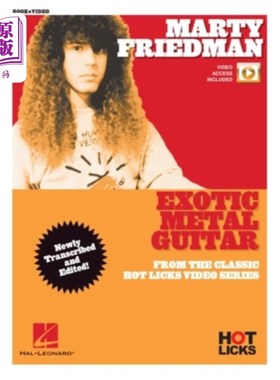 海外直订Marty Friedman - Exotic Metal Guitar from the Classic Hot Licks Video Series - B 马蒂弗里德曼-异国情调的金