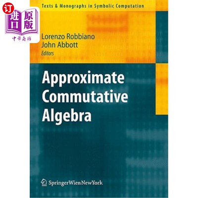 海外直订Approximate Commutative Algebra 近似交换代数