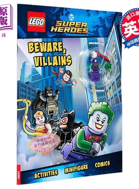 乐高人偶书 DC英雄 LEGO DC Super Heroes Beware Villains (inc toy) 英文原版 儿童绘本 图画故事书 进口童书【中商原版】