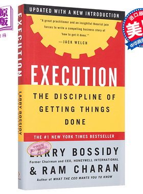 【中商原版】执行：如何完成任务的学问 英文原版 Execution: The Discipline of Getting Things Done