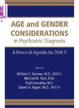 海外直订医药图书Age and Gender Considerations in Psychiatric Diagnosis: A Research Agenda for Ds