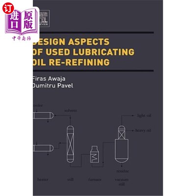 海外直订Design Aspects of Used Lubricating Oil Re-Refining 二手润滑油再精炼的设计方面