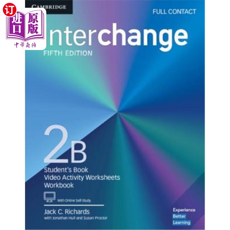 海外直订Interchange Level 2b Full Contact with Online Self-Study [With Online Access] 互换2b级全面接触在线自学【在线接入