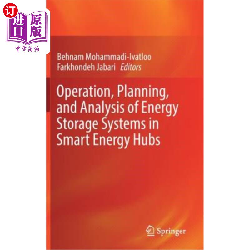 海外直订Operation, Planning, and Analysis of Energy Storage Systems in Smart Energy Hubs 智能能源中心储能系统的运行、规