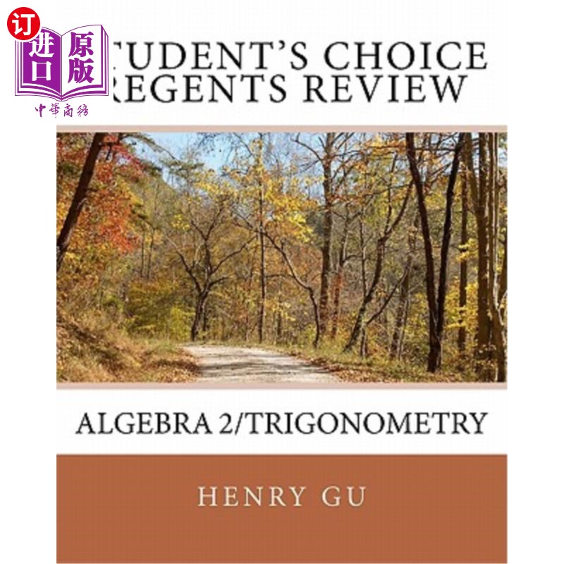 海外直订Student's Choice Regents Review Algebra 2/Trigonometry 学生选择复习代数2/三角学