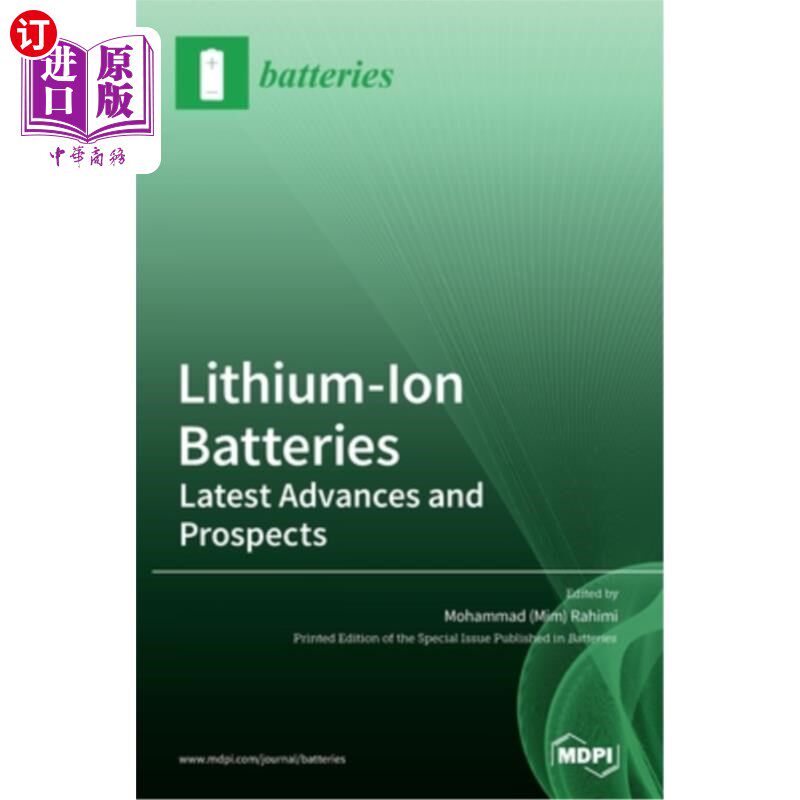 海外直订Lithium-Ion Batteries: Latest Advances and Prospects 锂离子电池:最新进展与展望