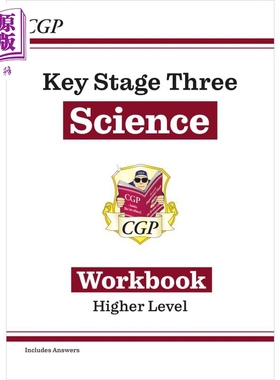 英国CGP教辅 KS3 Science Workbook with answers KS3 科学练习册 含答案 英文原版 进口图书【中商原版】