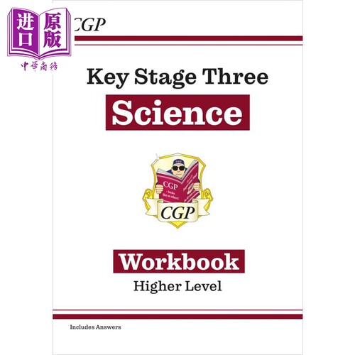 英国CGP教辅 KS3 Science Workbook with answers KS3 科学练习册 含答案 英文原版 进口图书【中商原版】