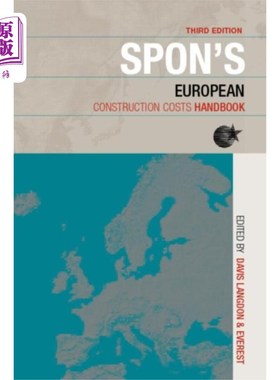 海外直订Spon's European Construction Costs Handbook Spon的欧洲建筑成本手册