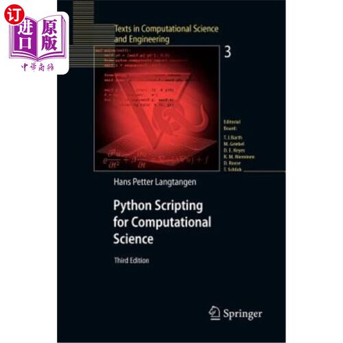 海外直订Python Scripting for Computational Science 计算科学的Python脚本