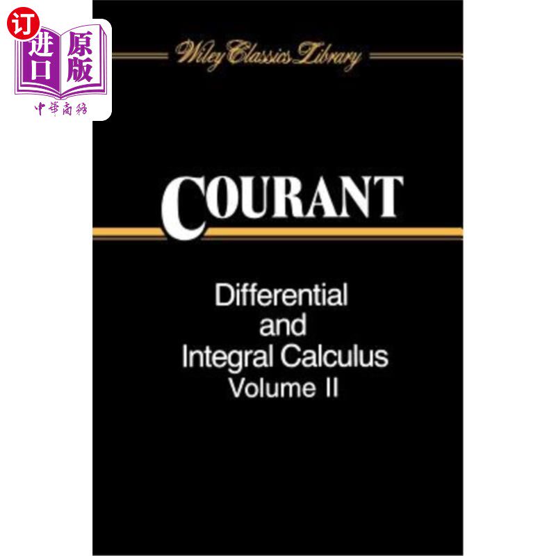 海外直订Differential and Integral Calculus, Volume 2 微积分，第2卷