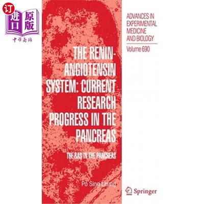 海外直订The Renin-Angiotensin System: Current Research Progress in the Pancreas: The Ras 肾素-血管紧张素系统:胰腺的