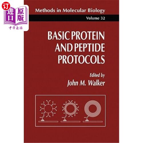 海外直订医药图书Basic Protein and Peptide Protocols 基本蛋白质和肽协议