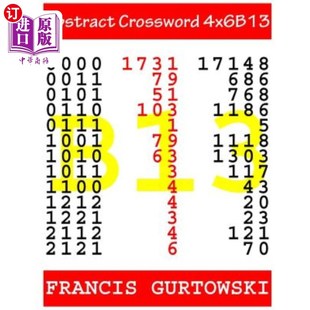 海外直订Abstract 摘要填字游戏4x6B13 Crossword 4x6B13