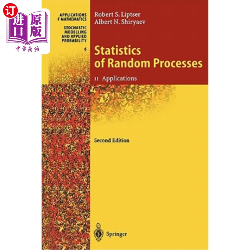 海外直订Statistics of Random Processes II: Applications 随机过程统计Ⅱ：应用