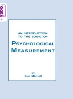 海外直订Introduction To the Logic of Psychological Measu... 心理测量逻辑导论