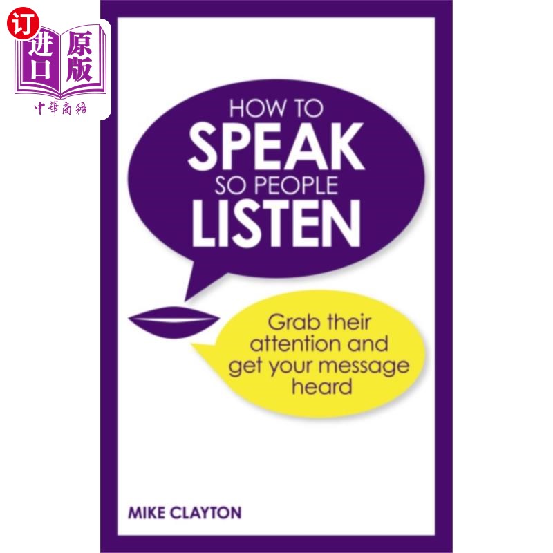 海外直订How to Speak so People Listen 如何说才能让别人听