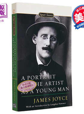 预售 【中商原版】一个年轻男子的肖像 英文原版 经典文学 A Portrait of the Artist as a Young Man James Joyce Signet Classic