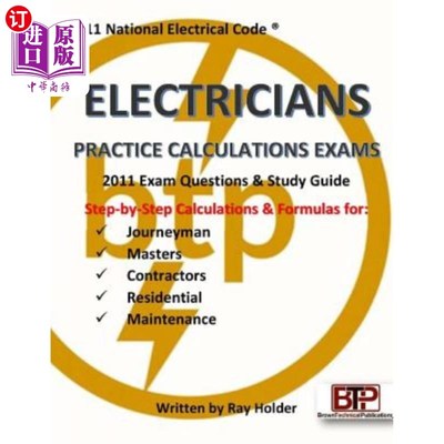 海外直订2011 Electricians Practice Calculations Exams 2011年电工实践计算考试
