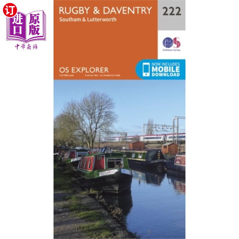 海外直订Rugby and Daventry, Southam and Lutterworth 拉格比和达文特里，索萨姆和鲁特沃斯