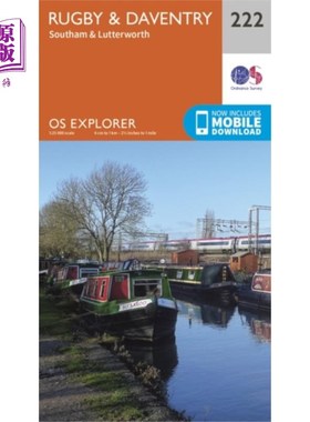 海外直订Rugby and Daventry, Southam and Lutterworth 拉格比和达文特里，索萨姆和鲁特沃斯