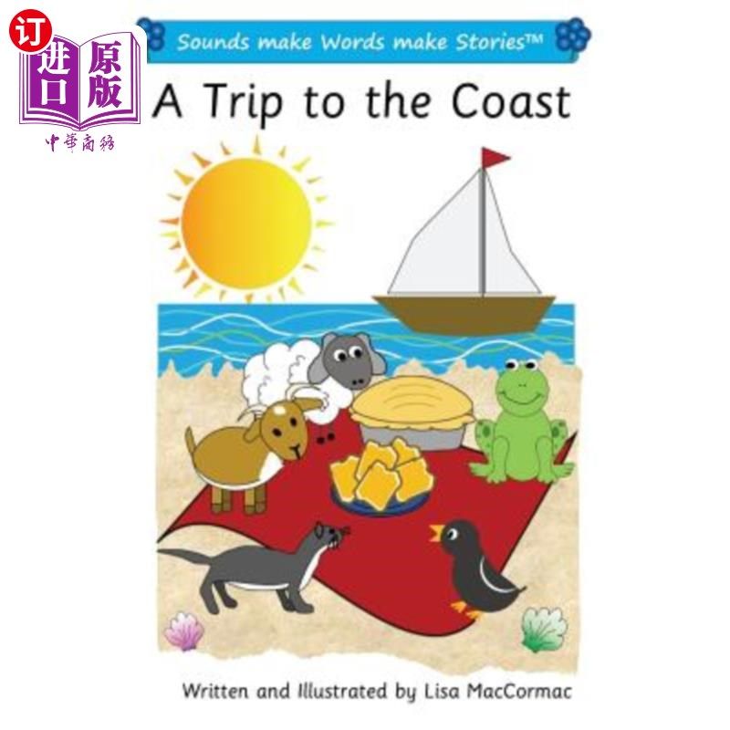 海外直订A Trip to the Coast: Sounds make Words make Stories, Plus Level, Series 1, Book  海岸之旅:声音构成词语构成