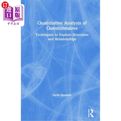 海外直订Quantitative Analysis of Questionnaires: Techniques to Explore Structures and Re 问卷的定量分析：探索结构和