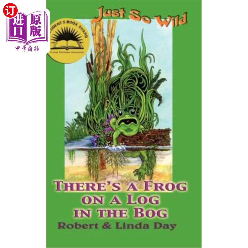 海外直订There's a Frog on a Log in the Bog 沼泽里有一只青蛙在木头上