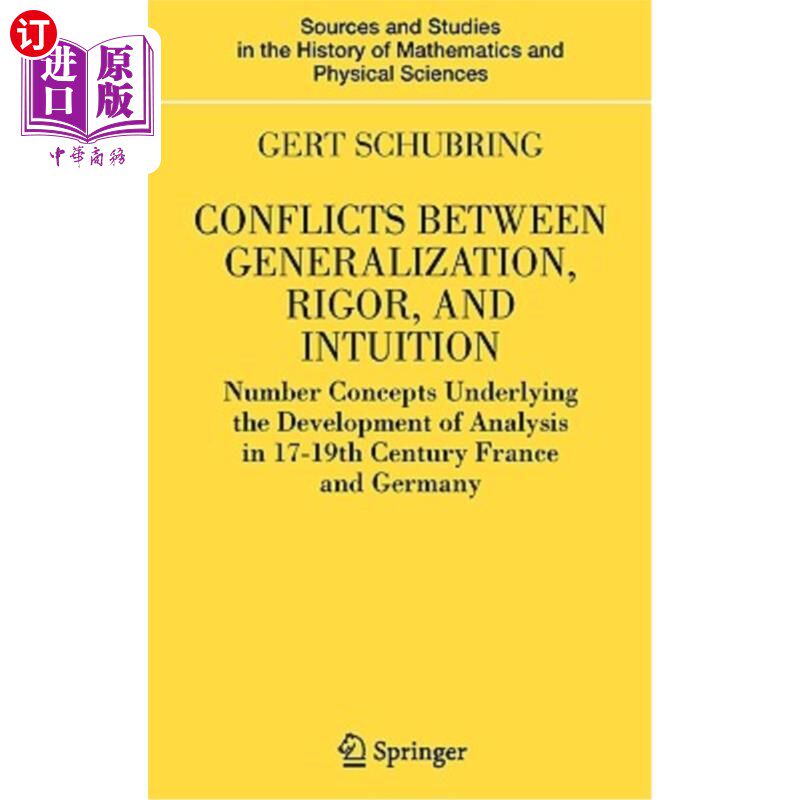 海外直订Conflicts Between Generalization, Rigor, and Intuition: Number Concepts Underlyi 概括、严谨和直觉之间的冲突