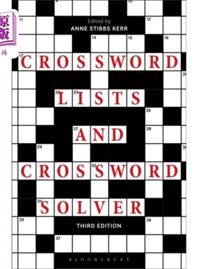 海外直订Crossword Lists and Crossword Solver 纵横字谜列表和纵横字谜解算器