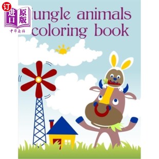 Teens 卡瓦伊青 Book Kawaii Pages Cute Coloring Super 丛林动物涂色书：超级可爱 海外直订Jungle for Animals