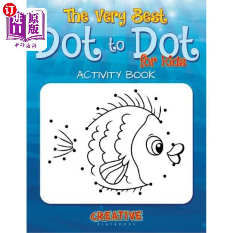 海外直订The Best Dot to Dot Games for Little Children Activity Book 儿童最佳点对点游戏活动书