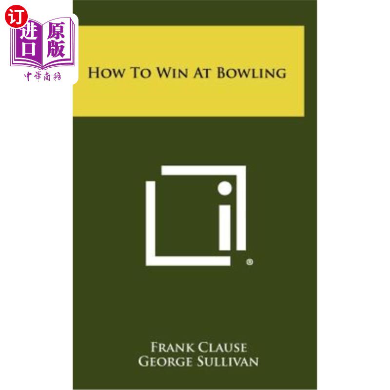 海外直订How to Win at Bowling 如何打保龄球
