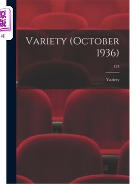 海外直订Variety (October 1936); 124 品种(1936年10月);124