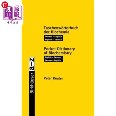 海外直订Taschenw?rterbuch Der Biochemie / Pocket Dictionary of Biochemistry: Deutsch --  Taschenw吗?