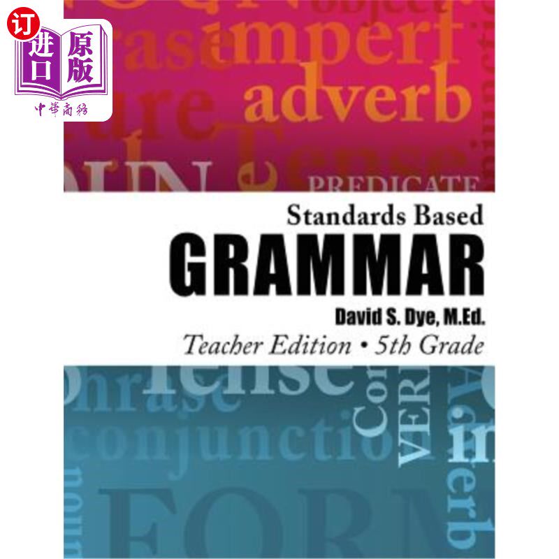海外直订Standards Based Grammar: Grade 5: Teacher's Edition 标准语法：五年级：教师版