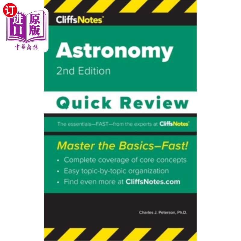 海外直订CliffsNotes Astronomy: Quick Review CliffsNotes天文学:快速回顾