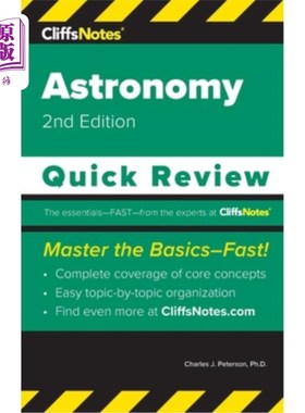 海外直订CliffsNotes Astronomy: Quick Review CliffsNotes天文学:快速回顾