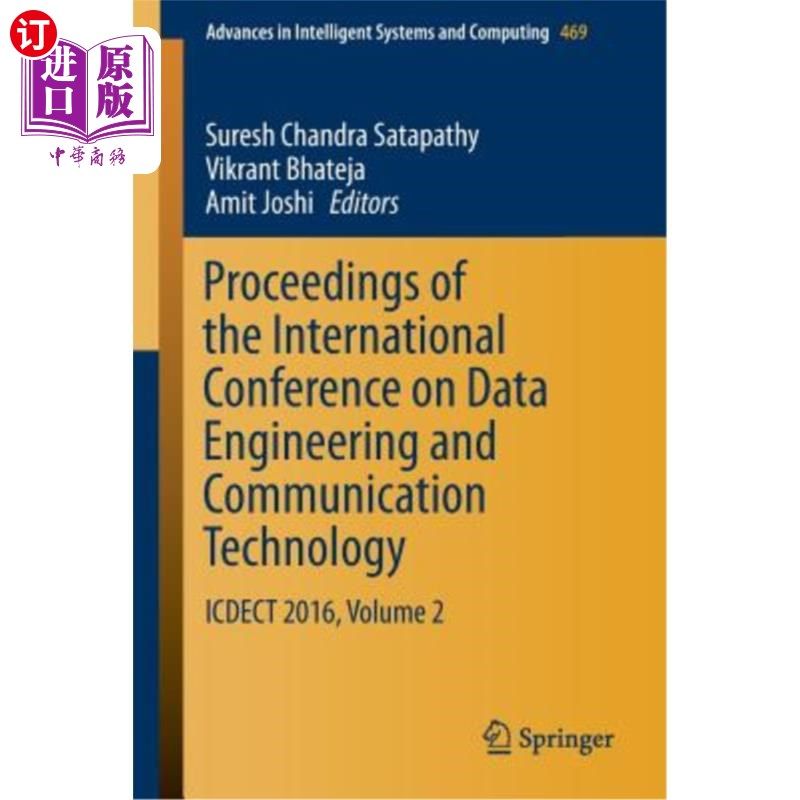 海外直订Proceedings of the International Conference on Data Engineering and Communicatio 《数据工程和通信技术国际会