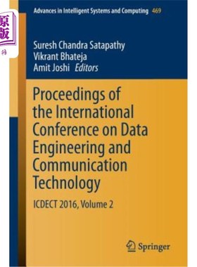 海外直订Proceedings of the International Conference on Data Engineering and Communicatio 《数据工程和通信技术国际会