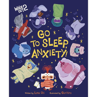 迪士尼/皮克斯头脑特工队2 去睡吧 焦虑 Disney/Pixar Inside Out 2 英文原版 Disney Books 电影小说【中商原版】