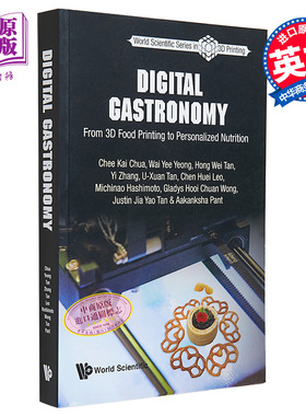 现货 数字美食 从3D食品打印到个性化营养 Digital Gastronomy 英文原版 Chee Kai CHUA【中商原版】